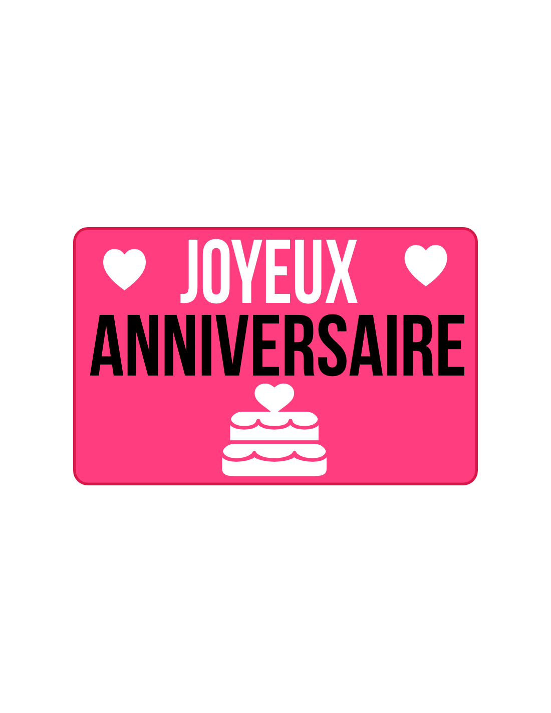 Carte Cadeau Joyeux Anniversaire